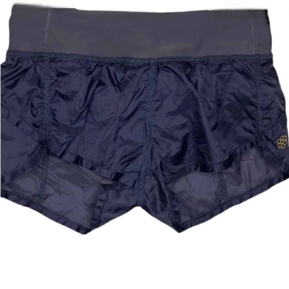 Honeycut Wms Sz XS Gray INDI High Waisted Supples Waistband Nylon Running Shorts